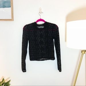 Crotchet Black Shirt